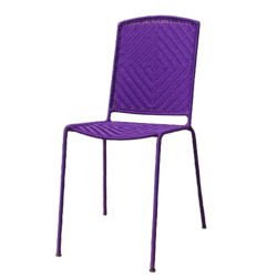 Chaise CALAO tisse violet
